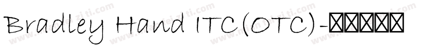 Bradley Hand ITC(OTC)字体转换